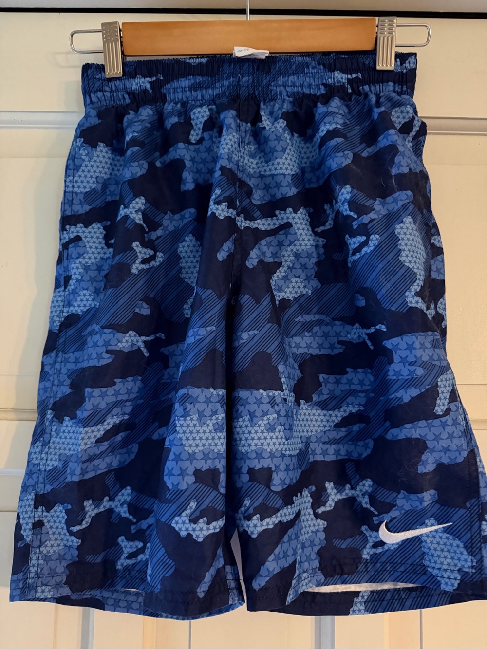 Nike Blue Camo Boys' Swim Trunks